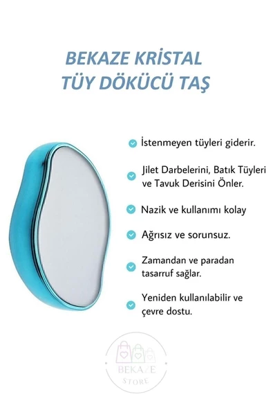 Crystal Eraser Epilasyon Aleti Tüy Silgisi Tüy Alıcı Fiziksel Kristal Epilatör - 4