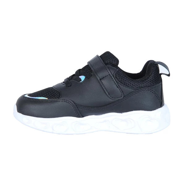 MP 241-3217FT Siyah Cırtlı Kız Çocuk Spor Ayakkabı - 2