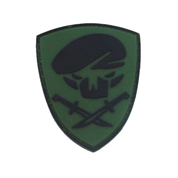 Single Sword Komando Bere-Bıçak Plastik Patch - Peç - 3