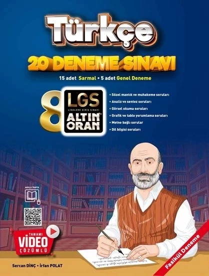 ALTIN ORAN 8.SINIF TÜRKÇE - MATEMATİK- FEN BİLİMLERİ 20 DENEME SINAVI (3 Kitap) - 2