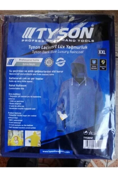 Tyson Lüx Yağmurluk Mavi XXL - 2