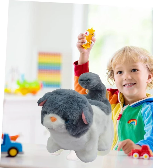 Yürüyen, Sesli Hareketli Sevimli Peluş Kedi - Sweet CAT - 11