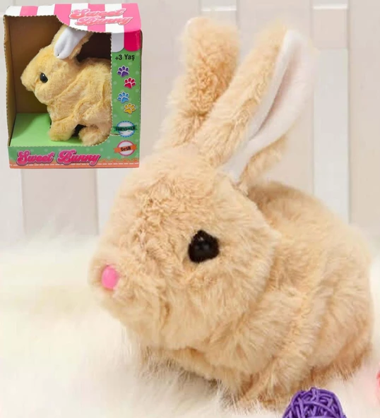Yürüyen, Sesli Hareketli Sevimli Peluş Bunny Tavşan - Sweet Bunny - 5