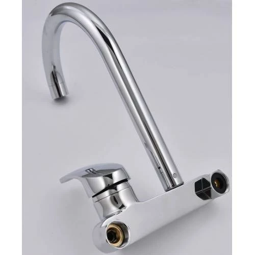 Sardıcı Edge Series Duvardan Aplike Krom Mutfak Bataryası Pirinç Malzeme - 3