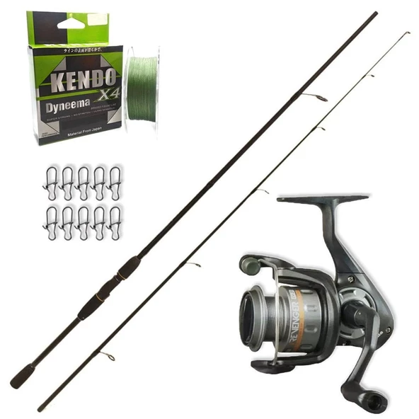 Okuma Revenger 40 - Remixon Double Black 240cm Spin Olta Seti