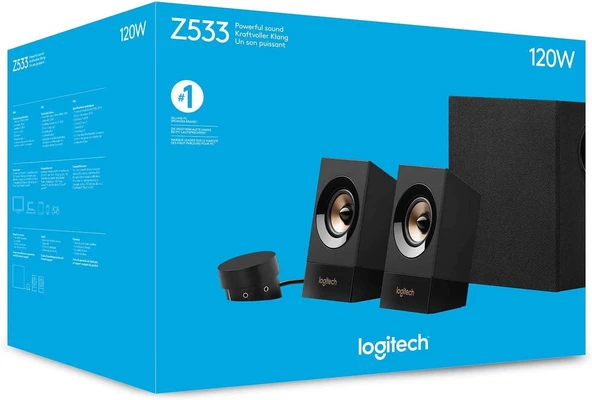Logitech Z533 2+1 Speaker 120W RMS Siyah 980-001054 - 3