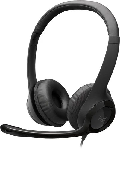 Logitech H390 Mikrofonlu Kulaklık Siyah 981-000406 - 2