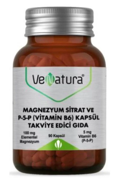 Venatura Magnezyum Sitrat Ve P-5-p Vitamin B6 90 Tablet