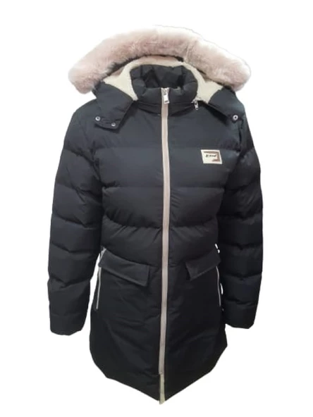 Fmf Company F01479 Çocuk Kız Şişme Dolum Kapüşonlu Kaban - 3