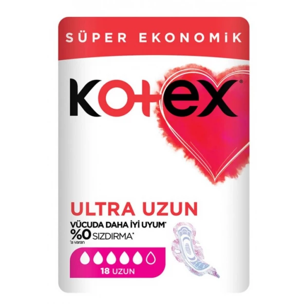 Kotex Süper Ekonomik Hijyenik Ped Ultra Uzun 12 x 18'li 363755133