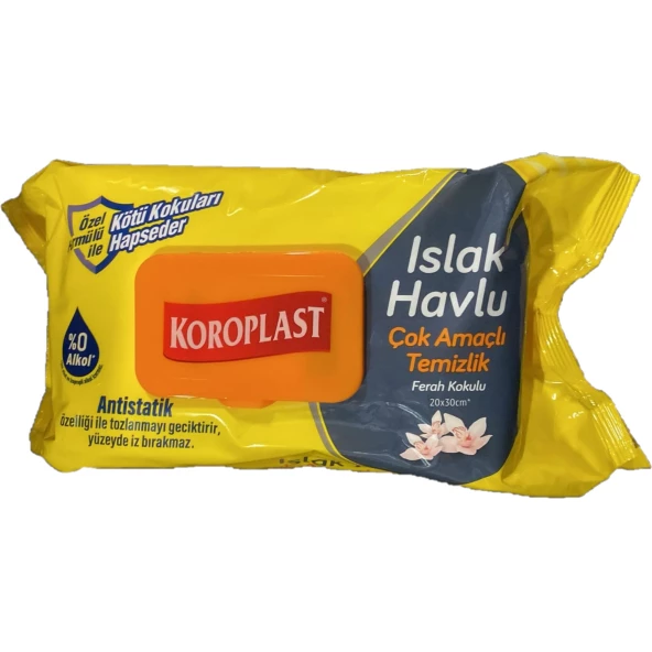 Koroplast Çok Amaçlı Ferah Kokulu Islak Havlu 100'lü - 2