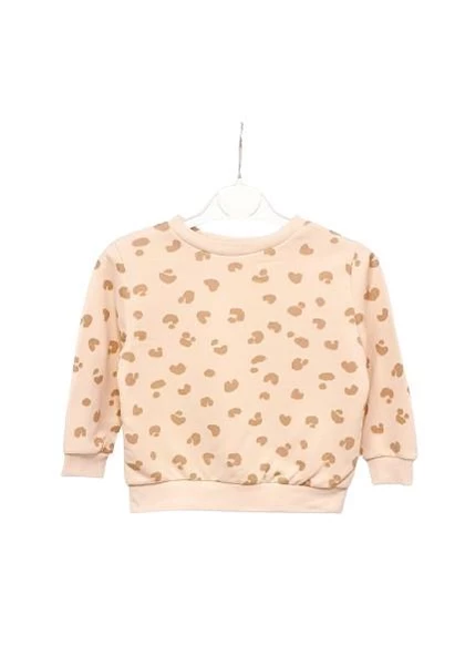 Desenli Kız Çocuk Sweatshirt - 3
