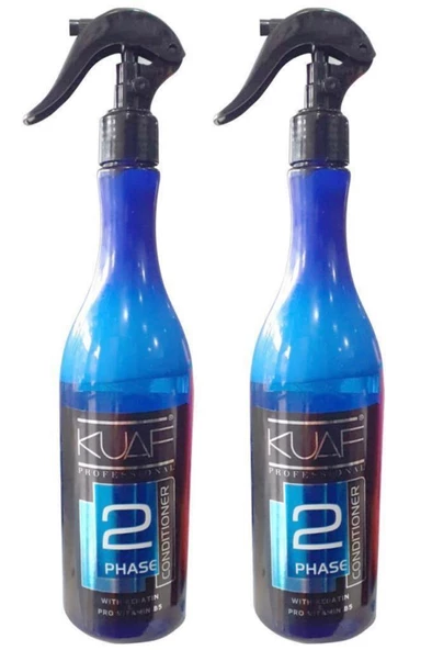Conditioner Çift Fazlı Fön Suyu 400 Ml. 2'li-keratin Ve Pro Vitamin B5-mavi