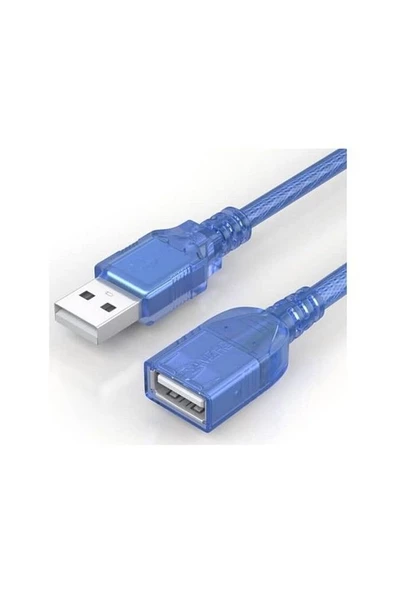 Rose Usb Uzatma Kablosu 10 Metre Uzatıcı Dişi Erkek Filtreli Mavi 10Mt - Resim 2