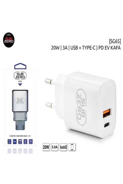 SG65 USB TO TYPE-C 20W BAŞLIK