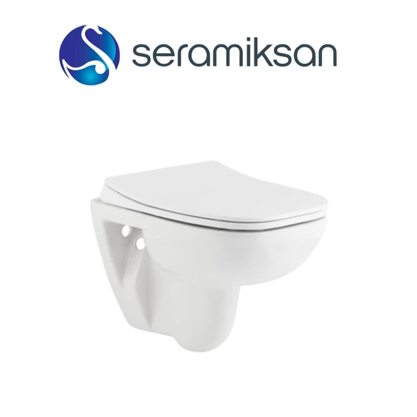 Seramiksan Petite Kanallı Asma Klozet A101001H, Yavaş Kapak - 4