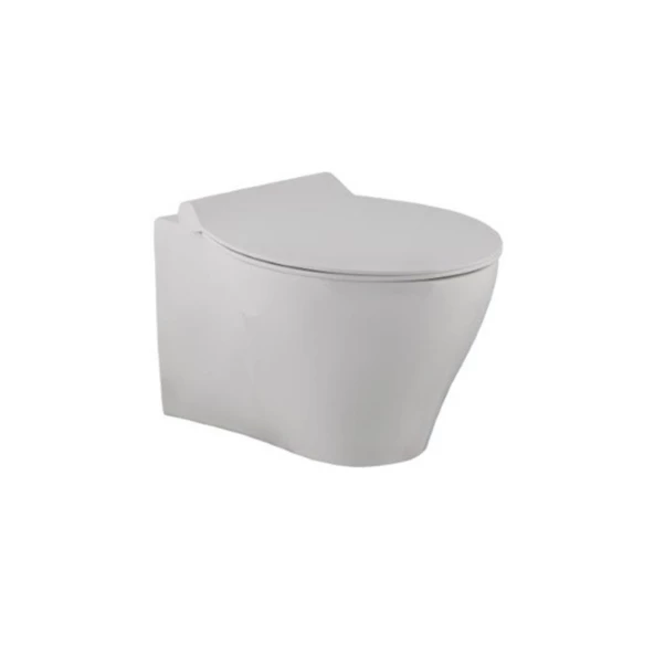 Seramiksan Volcano Kanalsız Asma Klozet A021111H,Seramiksan Yavaş Kapak