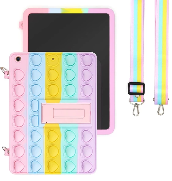 Apple iPad Air 1 9.7" Kılıf Cute Dolls Standlı Eğlenceli 3D Karekterli Çocuk Kılıfı A1474 A1475 A1476 - 4