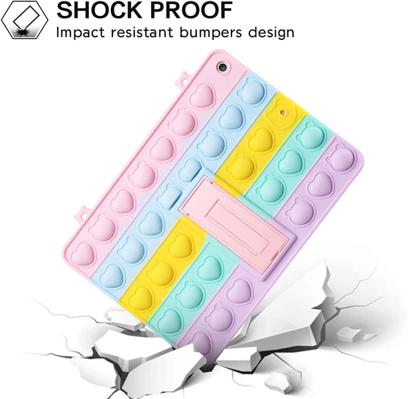 Apple iPad Air 1 9.7" Kılıf Cute Dolls Standlı Eğlenceli 3D Karekterli Çocuk Kılıfı A1474 A1475 A1476 - 10