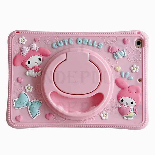Apple iPad Air 1 9.7" Kılıf Cute Dolls Standlı Eğlenceli 3D Karekterli Çocuk Kılıfı A1474 A1475 A1476 - 8