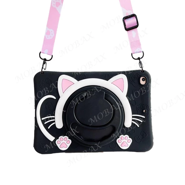 Apple iPad Air 1 9.7" Kılıf Cute Dolls Standlı Eğlenceli 3D Karekterli Çocuk Kılıfı A1474 A1475 A1476 - 3