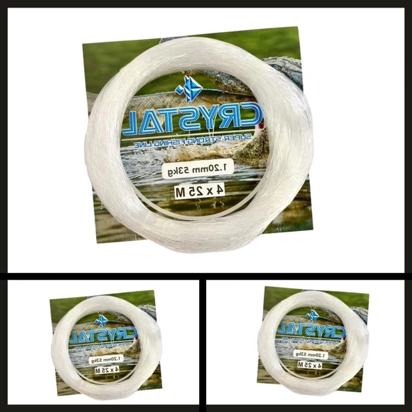 Uyguna-Yakala 0.30 Mm Cyrstal Beyaz Poşet Misina-PO.001 - 2