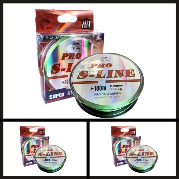 Uyguna-Yakala 0.20 Mm 100 Mt Pro S-line Hdpe 4 Kat İpek Misina-İNA.045