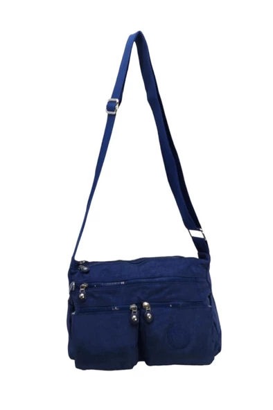 Omuz Askılı Çok Cepli Hafif Çapraz Askılı Kadın Postacı Çanta Klinkır Kumaş 30*20 Cm - 4