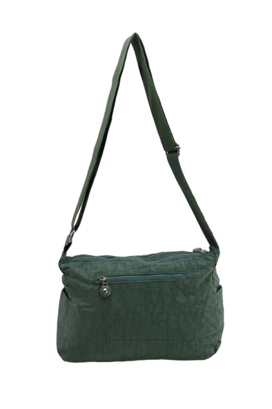 Omuz Askılı Çok Cepli Hafif Çapraz Askılı Kadın Postacı Çanta Klinkır Kumaş 30*20 Cm - 12