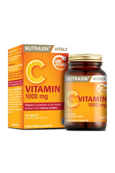 Nutraxin C Vitamin 1000 Mg - C Vitamini Deposu Zaman Salınımlı 30 Tablet