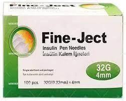 Fine Ject İnsülin Kalem İğnesi 4 mm