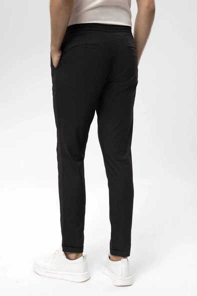 Hipatu Süvari Slim Kalıp Düz Jogger Pantolon - 6