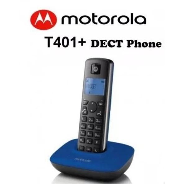 Motorola T401+ Handsfree Dect Telsiz Telefon Lacivert&Siyah