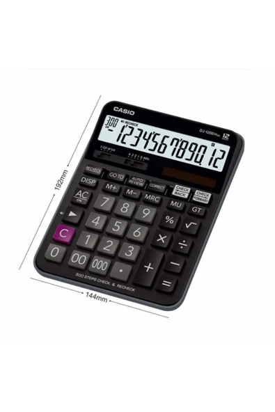 Casio DJ-120D Plus 12 Haneli Masaüstü Hesap Makinesi - Resim 2