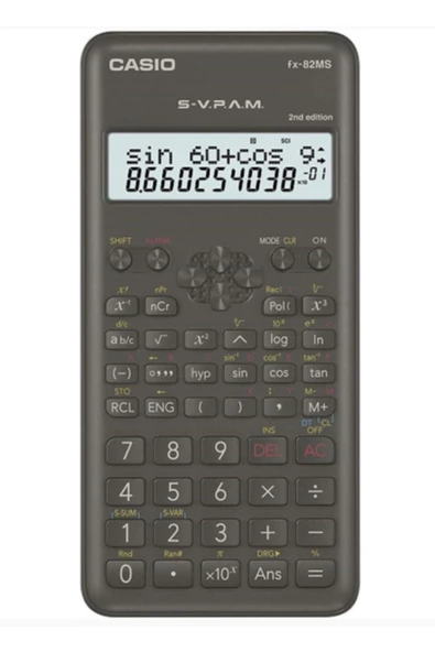 Casio FX-82MS 2. Versiyon 240 Fonksiyonlu Bilimsel Hesap Makinesi ürün görseli