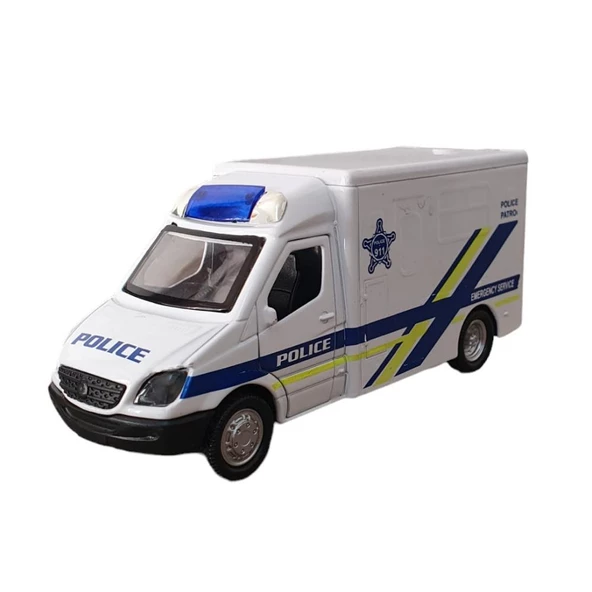 Sesli Işıklı Çek Bırak Polis Set - FY5058SABC-12D