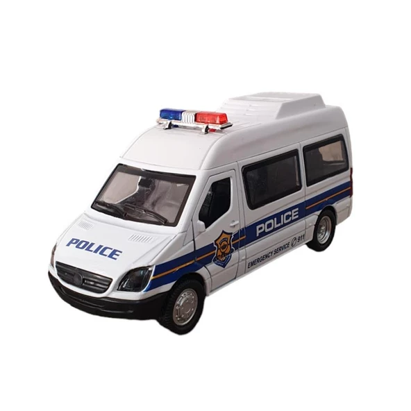 Sesli Işıklı Çek Bırak Polis Set - FY5058SABC-12D - 2