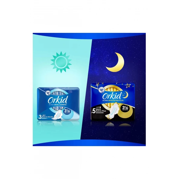 Orkid Hijyenik Ped Ultra 6'lı Gece & Gündüz X 24 'lÜ (144 Ped) - 5