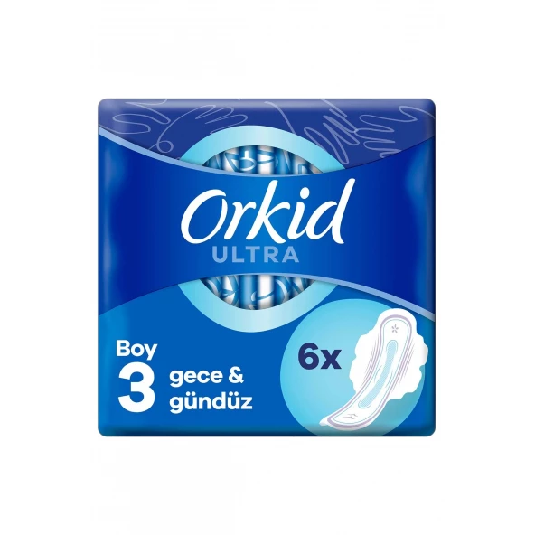 Orkid Hijyenik Ped Ultra 6'lı Gece & Gündüz X 24 'lÜ (144 Ped)