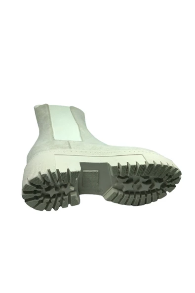 OrtopedikAL Womenly Style 2004 Kadın Ten Bej Renk Süet Lastikli Bot Suni Deri - 5