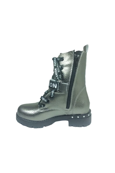 grafen Kız Çocuk Gri Bot Platin - 3