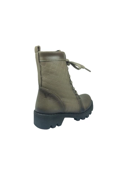 fikretbebe Kız Çocuk Vizon Ortopedika Lolita Patik Bot Yanı Fermuarlı Deri Ortopedika Anatomik - 4