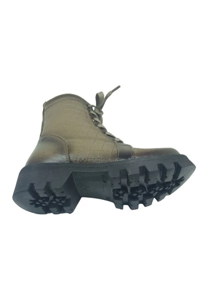 fikretbebe Kız Çocuk Vizon Ortopedika Lolita Patik Bot Yanı Fermuarlı Deri Ortopedika Anatomik - 5