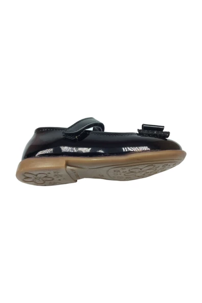 ORTAÇ Tipiş Tipiş Bebe Siyah Rugan Kiz Çocuk Babet Ayakkabi - 4