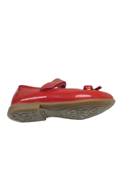 ORTAÇ Ortopedikal Kırmızı Rugan Kız Çocuk Babet Ayakkabı Içi % 100 Deri Abiye - 5