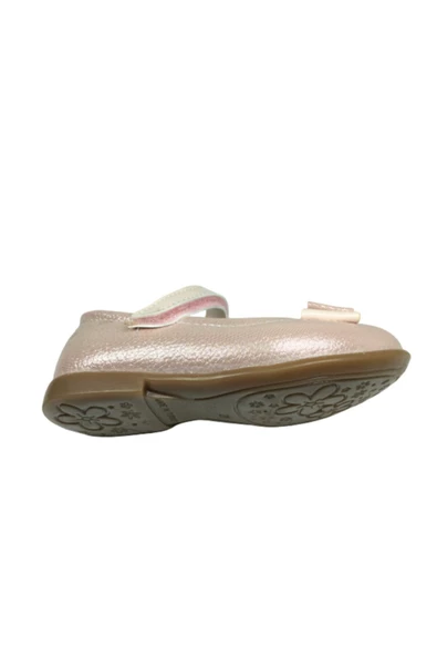 ORTAÇ Ortopedika Bebe babet Pembe Parlak Kız Çocuk Ayakkabı Cırtlı Içi % 100 Deri - 5