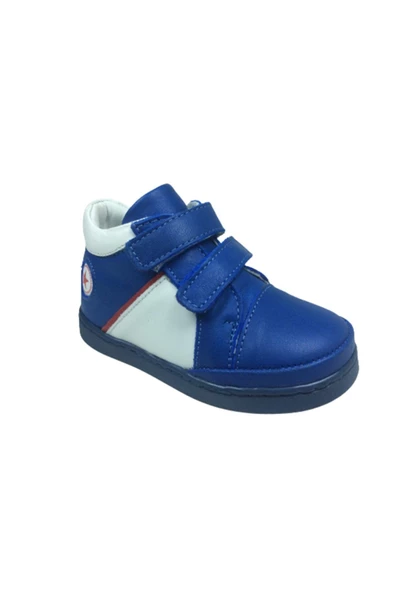 ÖZPINARCI Ortopedikal Bebe Erkek Çocuk Bot Saks Mavi Cırtlı % 100 Deri Ortopedik Anatomik - 2