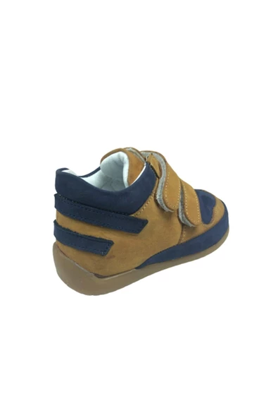 ÖZPINARCI Ortopedikal Erkek Çocuk Bot Tarçın Lacivert Cırtlı Deri Ortopedik Anatomik - 4