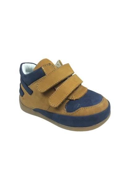 ÖZPINARCI Ortopedikal Erkek Çocuk Bot Tarçın Lacivert Cırtlı Deri Ortopedik Anatomik - 2