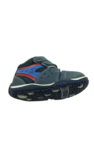 Perlina Ortopedika Ilkadım Erkek Çocuk Bot Lacivert Cırtlı 07-6 Klt % 100 Deri Ortopedik Anatomik - 5